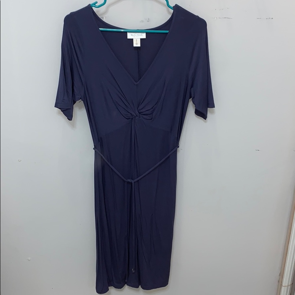 Front Knot Maternity Dress